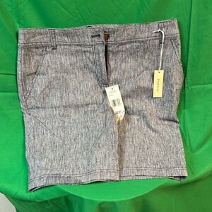 Jones New York Heathered Blue Skort